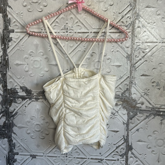 Pilcro Anthropologie rucched tank - Picture 3 of 4